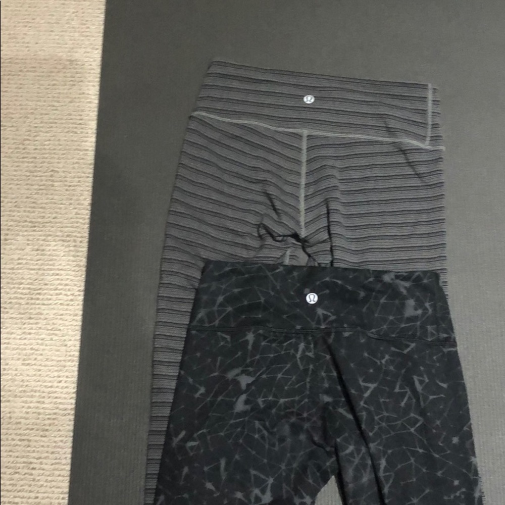 Lululemon 2 pair crops size 4